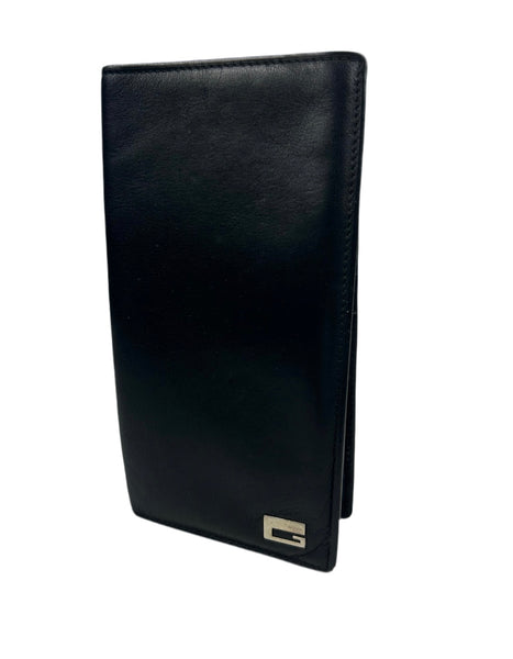 Gucci Black Leather Long Wallet