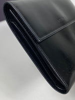 Prada Leather logo trifold wallet