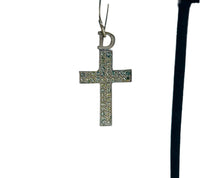 Dior Encrusted Cross Earrings