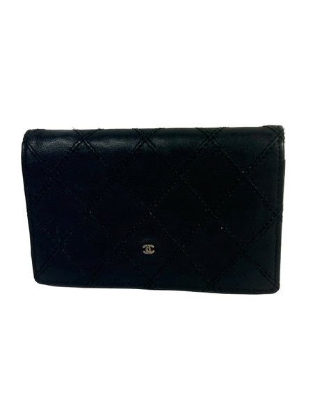 Chanel CC Quilted Leather Card Holder