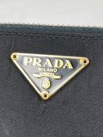 Prada Tessuto Gold Nylon Zippy Wallet