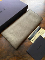 Prada Tessuto Piombo Long Wallet