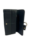 Celine Black Leather Long Wallet