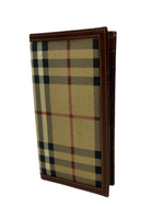 Burberry Nova Check Leather Long Wallet