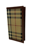 Burberry Nova Check Leather Long Wallet