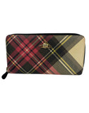 Vivienne Westwood tartan orb zippy wallet