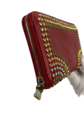Miu Miu Studded Leather Zippy Wallet