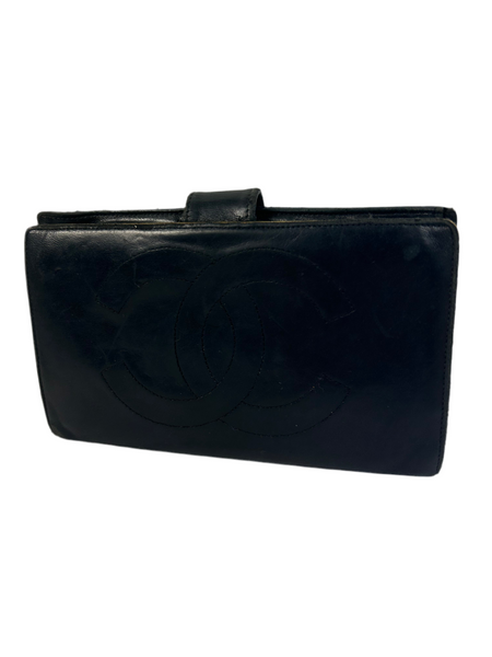 Chanel CC Leather Long Wallet