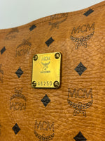 MCM Cognac Leather Clutch Bag