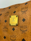 MCM Cognac Leather Clutch Bag