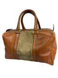Dior Suede Leather Boston Bag