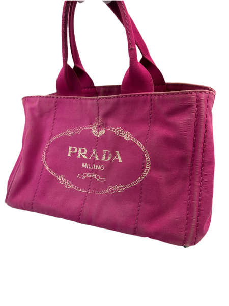 Prada Canapa Canvas Tote Bag
