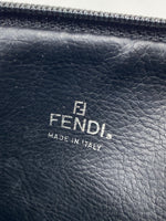 Fendi FF Striped Leather cosmetic bag