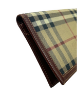 Burberry Nova Check Leather Long Wallet