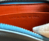 BVLGARI Blue Leather Zippy Wallet