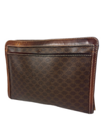 Celine Macadam Leather Clutch Bag