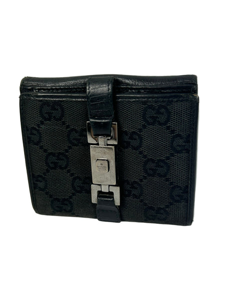Gucci GG Clasp Monogram Bi-Wallet