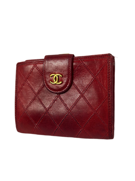 Chanel CC Quilted Leather Bifold Wallet