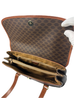 Celine Macadam Leather Shoulder Bag