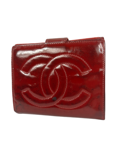 Chanel CC Leather Kiss Wallet