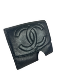 Chanel CC Caviar Leather Bifold Wallet