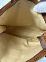 MCM Cognac Leather Clutch Bag