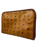 MCM Cognac Leather Clutch Bag