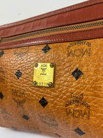 MCM Cognac Leather Clutch Bag
