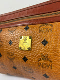 MCM Cognac Leather Clutch Bag