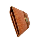 Ferragamo Orange Leather Long Wallet