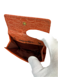 Ferragamo Orange Leather Bifold Wallet
