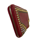 Miu Miu Studded Leather Zippy Wallet