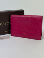 Gucci Pink Leather Card Holder