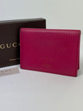 Gucci Pink Leather Card Holder