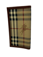 Burberry Nova Check Leather Long Wallet