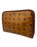 MCM Cognac Leather Clutch Bag