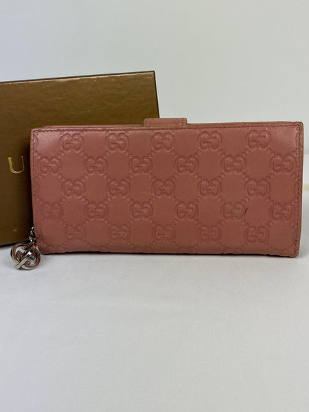 Gucci GG Guccissima leather long wallet