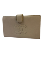 Chanel CC Caviar Leather Long Wallet