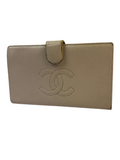 Chanel CC Caviar Leather Long Wallet