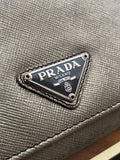 Prada Tessuto Piombo Long Wallet