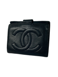 Chanel CC Caviar Leather Bifold Wallet