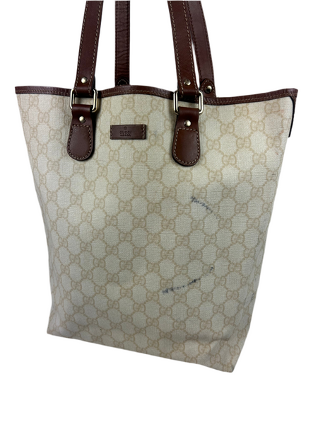 Gucci GG Monogram Leather Tote Bag