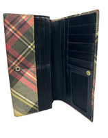 Vivienne Westwood Tartan Orb Long Wallet