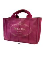 Prada Pink Canapa Hand Bag