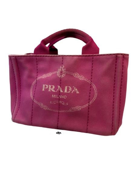 Prada Pink Canapa Hand Bag