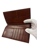 Burberry Nova Check Leather Long Wallet