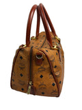 MCM Cognac Leather Shoulder Bag