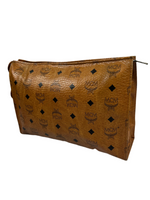 MCM Cognac Leather Clutch Bag