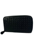 Bottega Veneta Nero Leather Zippy Wallet