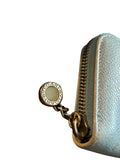 BVLGARI Blue Leather Zippy Wallet